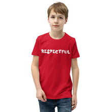 Load image into Gallery viewer, Respectful White Youth Short Sleeve T-Shirt
