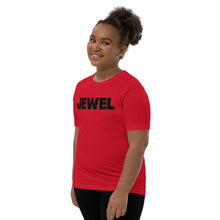 Load image into Gallery viewer, Jewel Black Youth Short Sleeve T-Shirt