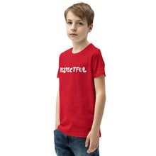 Load image into Gallery viewer, Respectful White Youth Short Sleeve T-Shirt