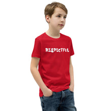 Load image into Gallery viewer, Respectful White Youth Short Sleeve T-Shirt