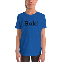 Load image into Gallery viewer, Bold Black Youth Short Sleeve T-Shirt