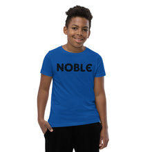 Load image into Gallery viewer, Noble Black Youth Short Sleeve T-Shirt