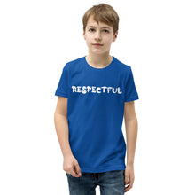 Load image into Gallery viewer, Respectful White Youth Short Sleeve T-Shirt