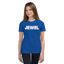 Load image into Gallery viewer, Jewel White Youth Short Sleeve T-Shirt