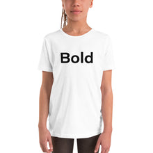 Load image into Gallery viewer, Bold Black Youth Short Sleeve T-Shirt