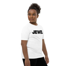 Load image into Gallery viewer, Jewel Black Youth Short Sleeve T-Shirt