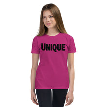 Load image into Gallery viewer, Unique Black Youth Short Sleeve T-Shirt
