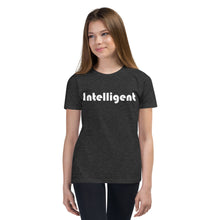 Load image into Gallery viewer, Intelligent White Youth Short Sleeve T-Shirt
